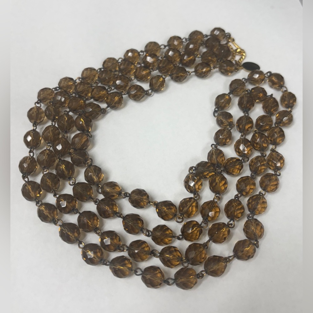 Vintage BLAIR DELMONICO 80s Necklace Swarovski Crystal Riviera 30”